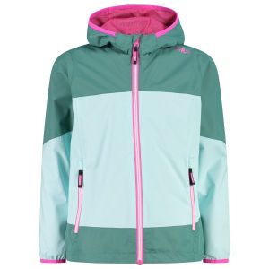 Prezzi Cmp girl\'s jacket fix hood ripstop giacca antipioggia bambini (176, turchese)