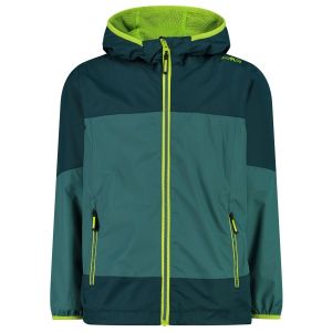 Prezzi Cmp kid\'s jacket fix hood ripstop giacca antipioggia bambini (164, turchese/blu)