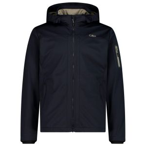 Prezzi Cmp jacket zip hood light melange giacca softshell uomo (50, blu/nero)