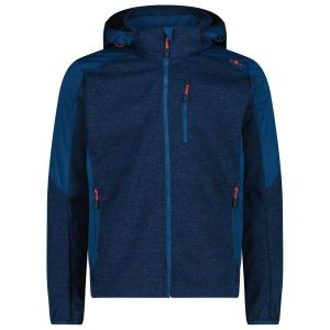 Prezzi Cmp jacket zip hood softshell giacca softshell uomo (52, blu)