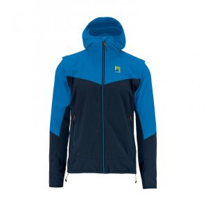 Prezzi Karpos lede convertible jacket giacca softshell uomo (l, blu)