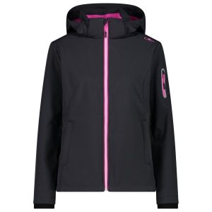 Prezzi Cmp women\'s softshell jacket zip hood giacca softshell donna (34, nero)