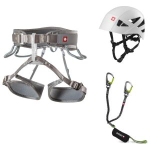 Prezzi Ocun via ferrata twist shard set set da arrampicata (xs-m, grigio/verde)