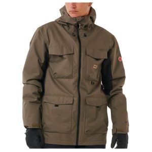 Prezzi Rip curl anti series pinna 10k/10k jacket giacca da sci uomo (s, marrone)